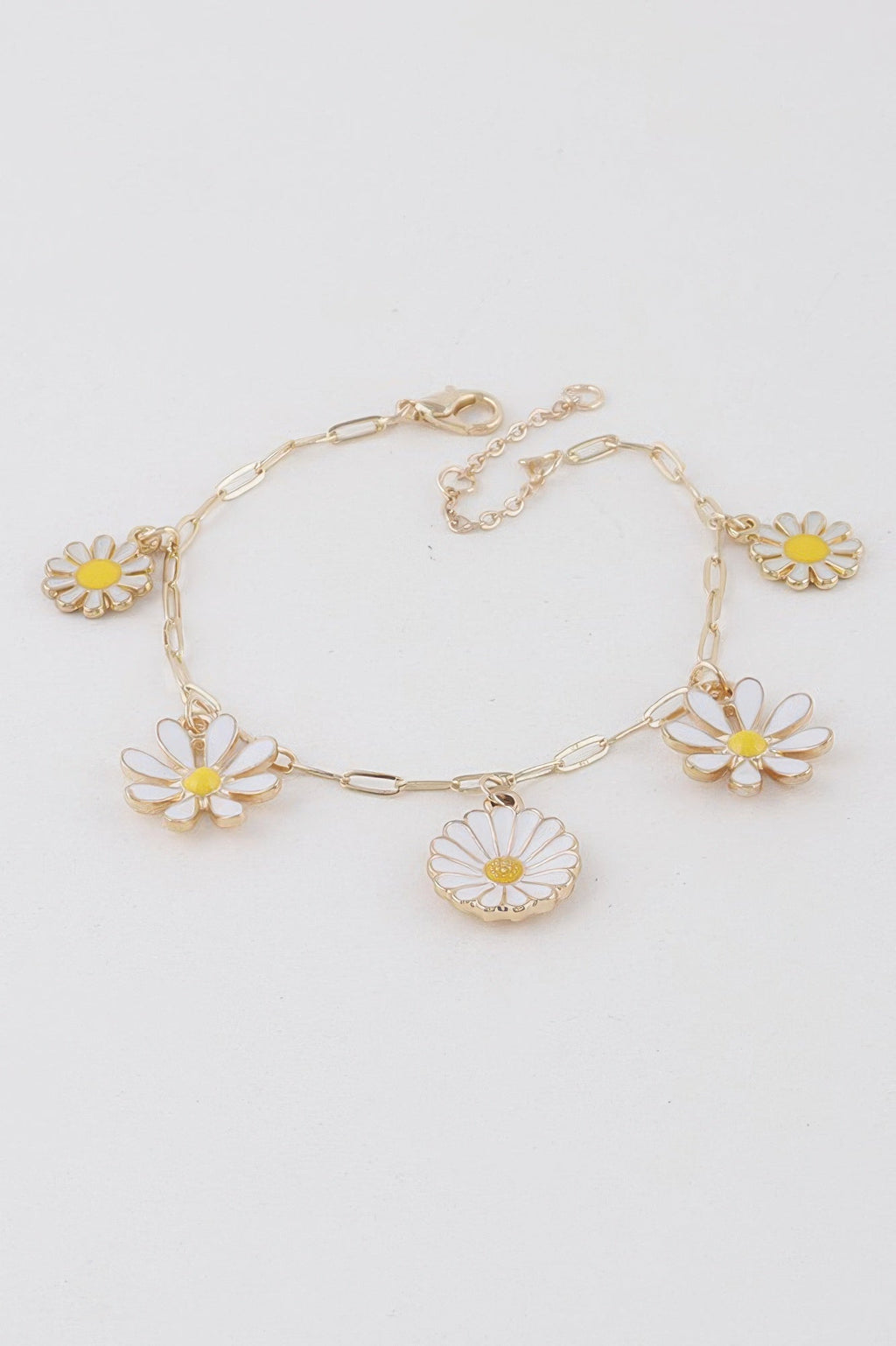 Multi Flower Charm Bracelet
