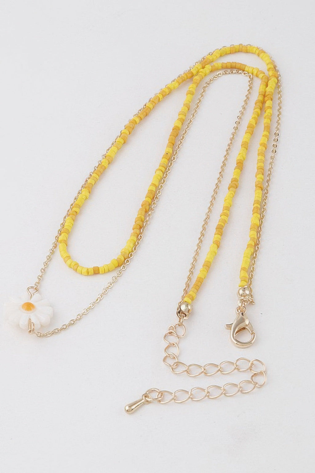 Double Beaded Flower Necklace
