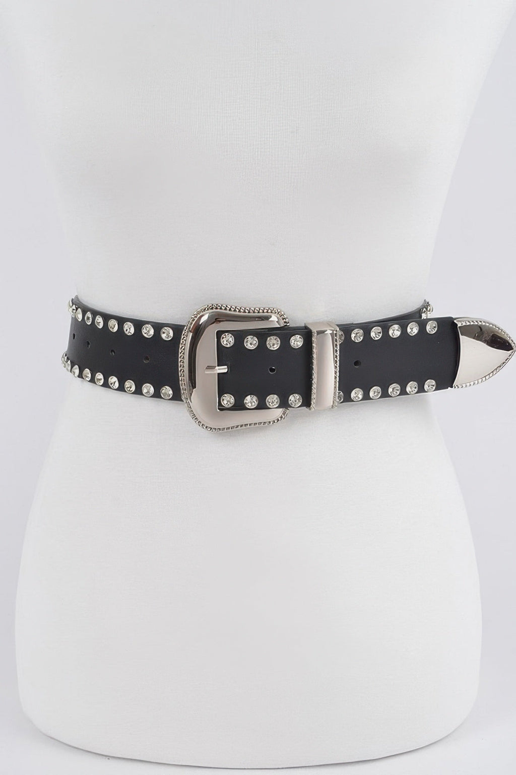 Rhinestone Trimmed Multi Metal Belt