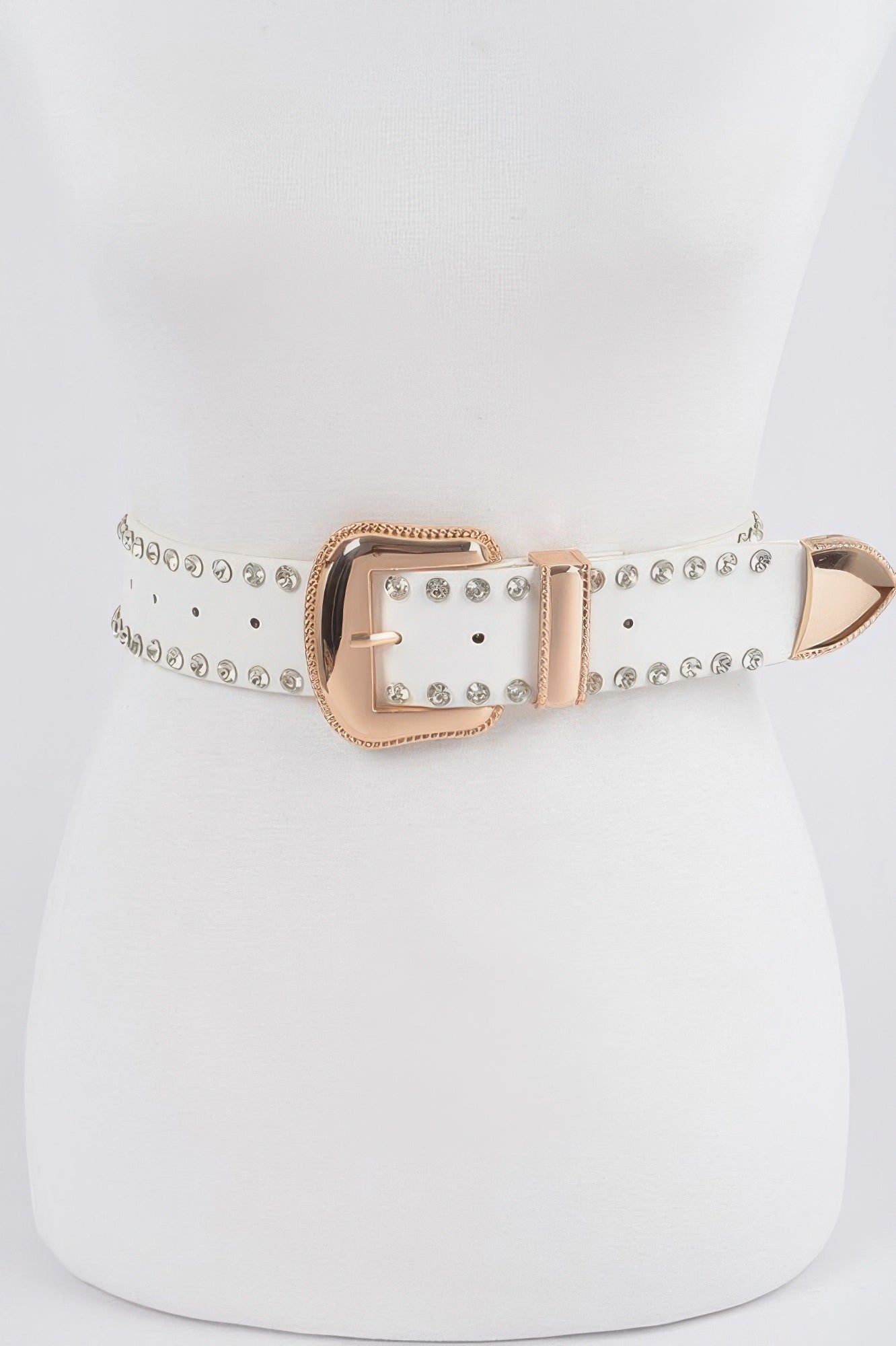 Rhinestone Trimmed Multi Metal Belt