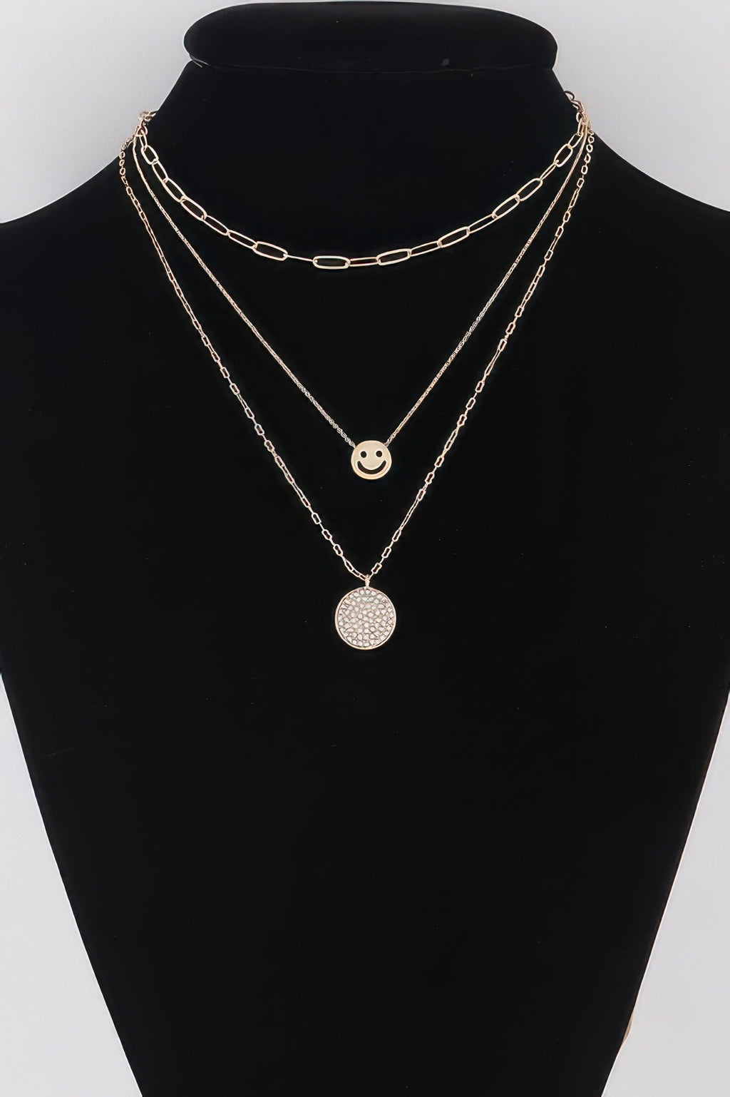 Multi Smiley Face Necklace