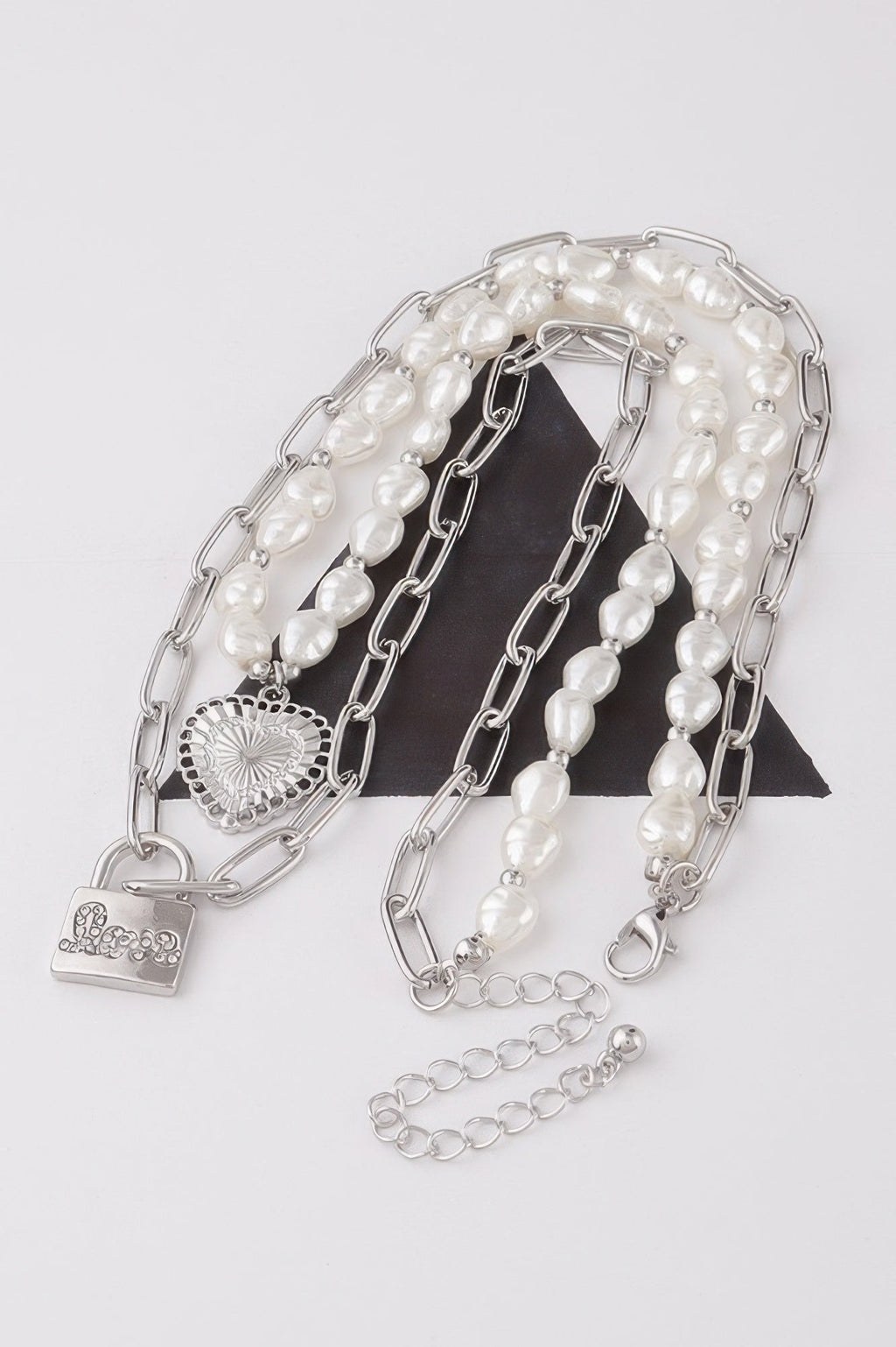Heart N Lock Pendant Necklace