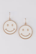 Jeweled Smiley Face Earrings