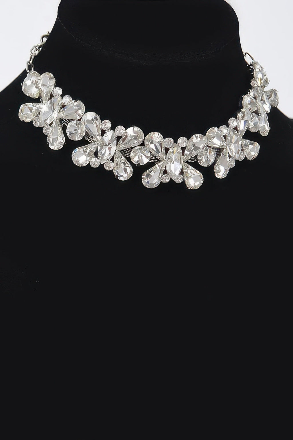 Ab Stone Earring And Necklace Set
