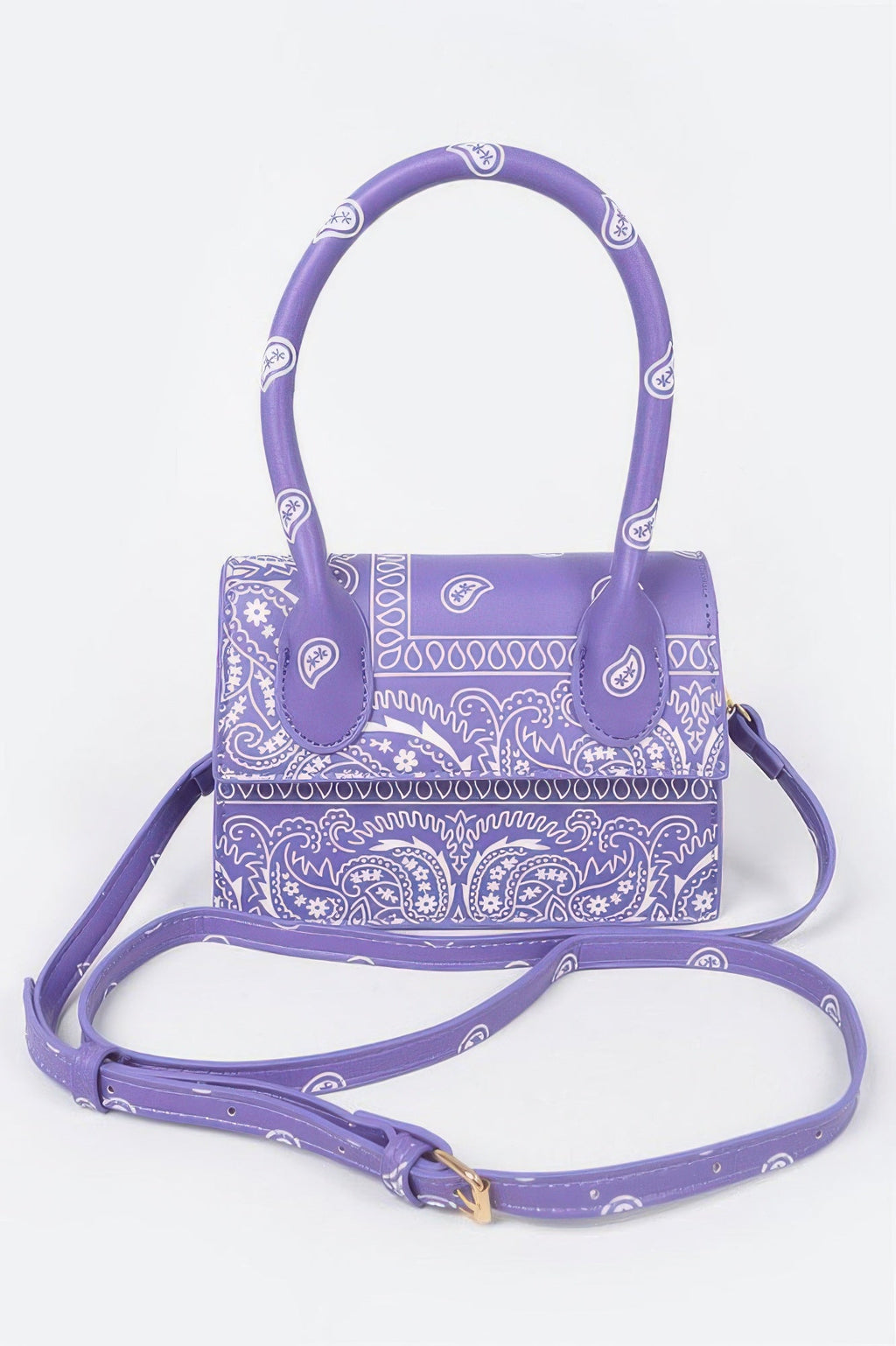 Bandana Single Handle Flap Crossbody Bag