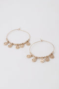 Smiley Face Charms Hoop Earrings