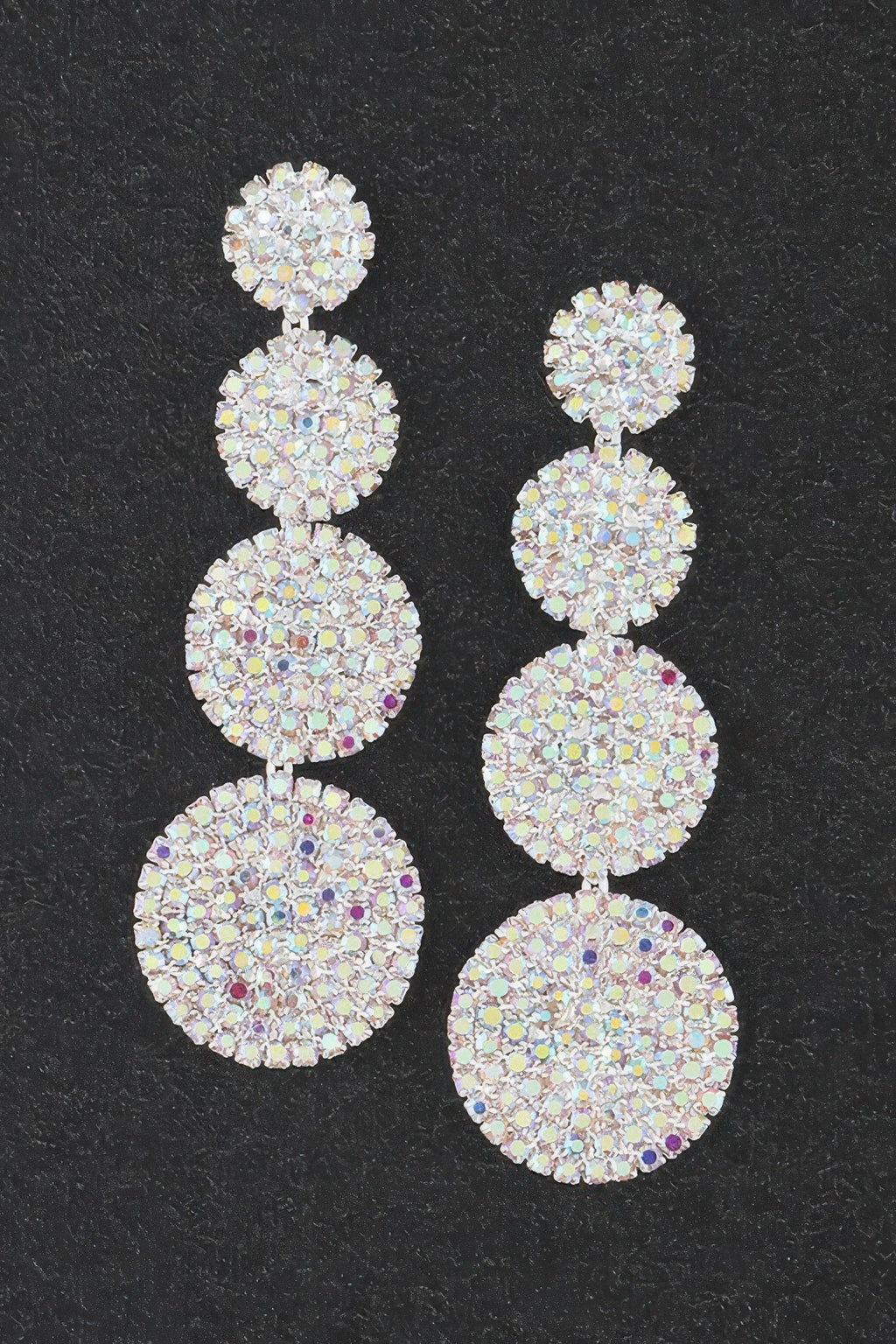 Bedazzled Disco Ball Drop Earrings