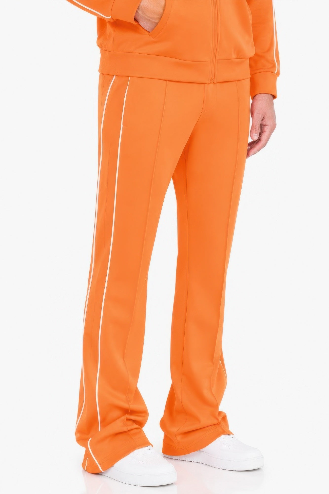 Relaxed Fit 100% Cotton Wide-leg Pants With Side Pockets