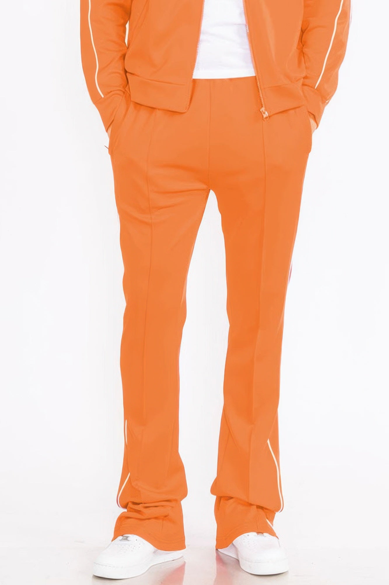 Relaxed Fit 100% Cotton Wide-leg Pants With Side Pockets