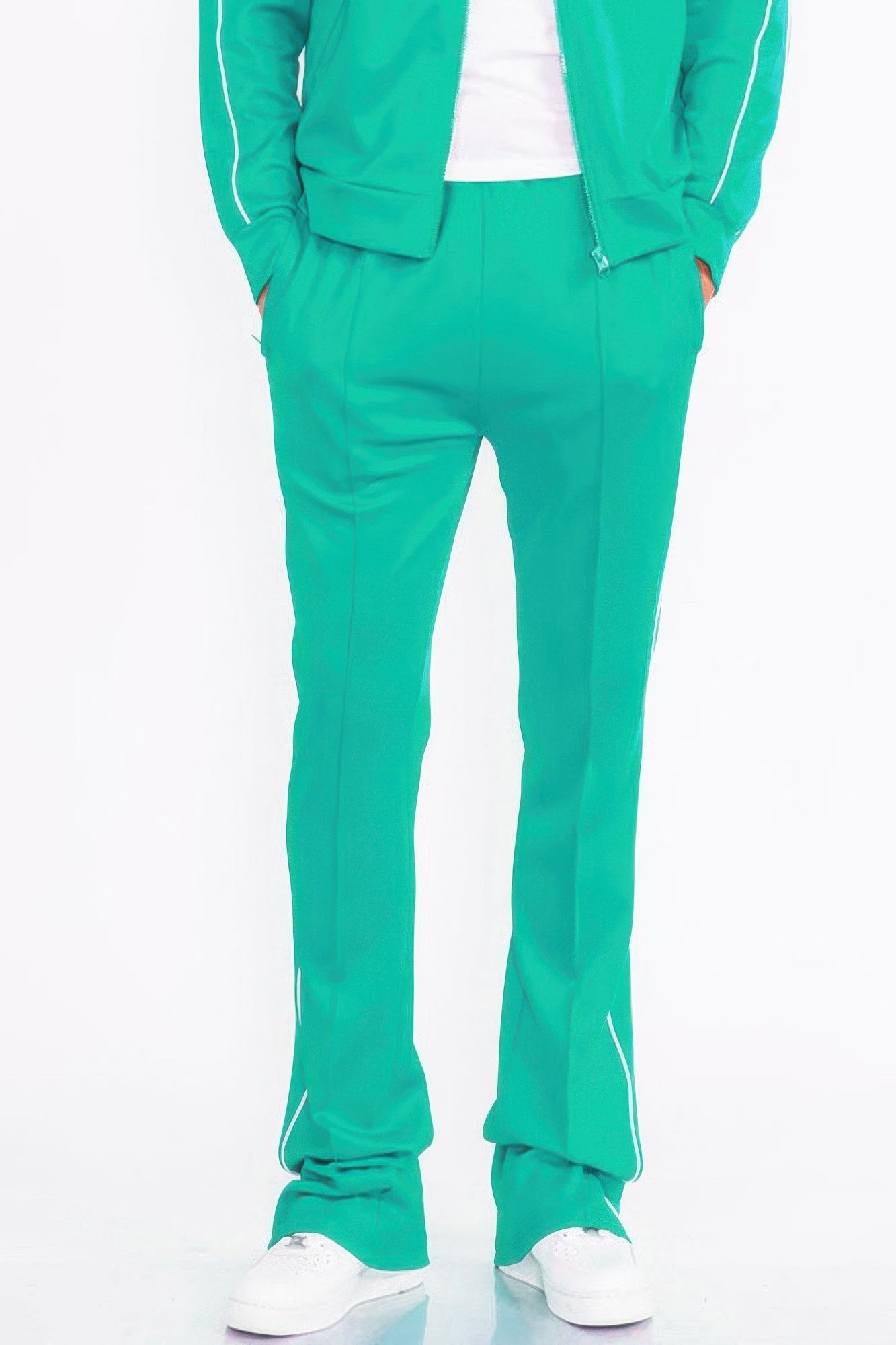 Relaxed Fit 100% Cotton Wide-leg Pants With Side Pockets