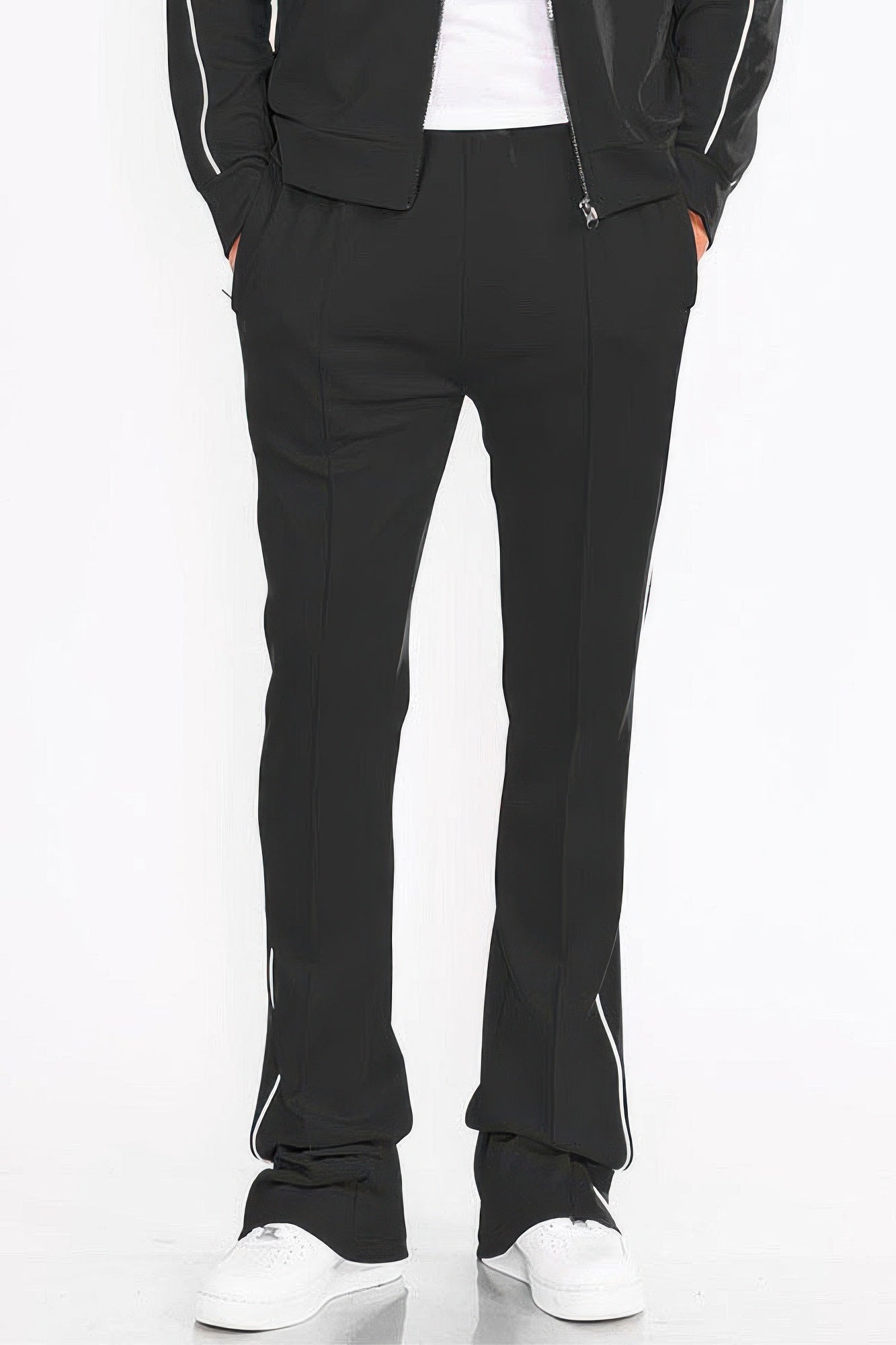 Relaxed Fit 100% Cotton Wide-leg Pants With Side Pockets