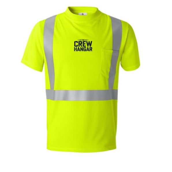 Camisa de Trabajo de Microfibra Alta Visibilidad - “CONSTRUIDO PARA RESISTIR LA PISTA” - Edición The Crew Hangar