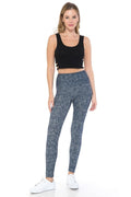 Blue High Waist Leggings