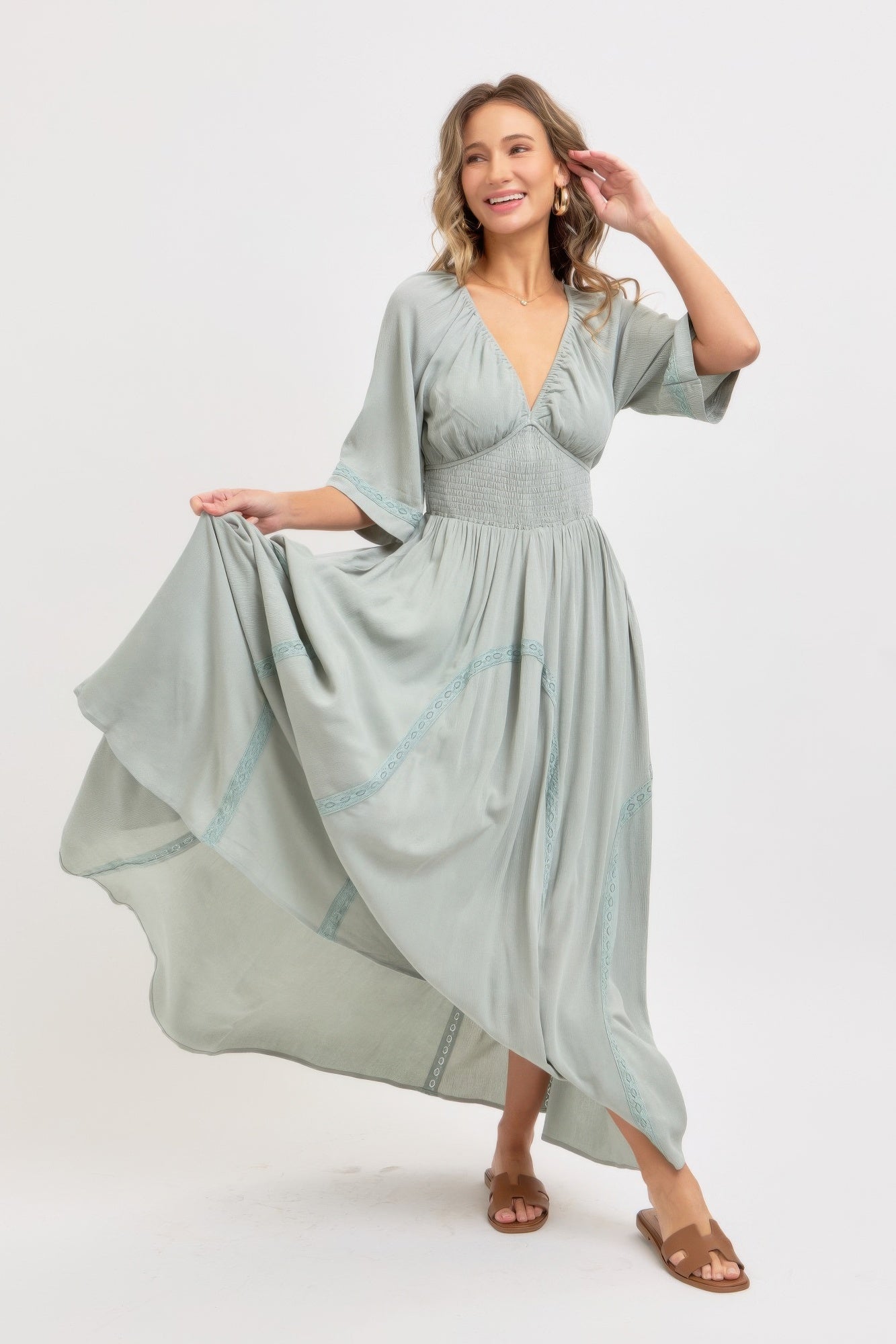 Romantic Flowy Maxi Dress