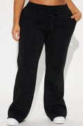 Black Flared Lounge Pants Small to Large, Female