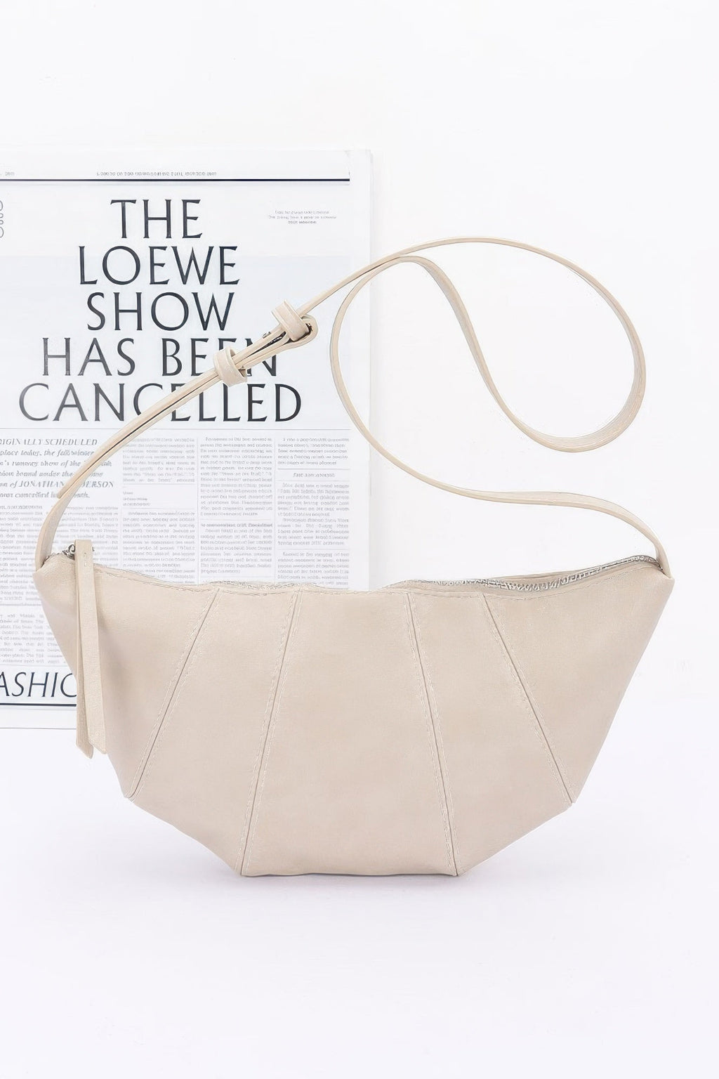 Faux Leather Croissant Bag