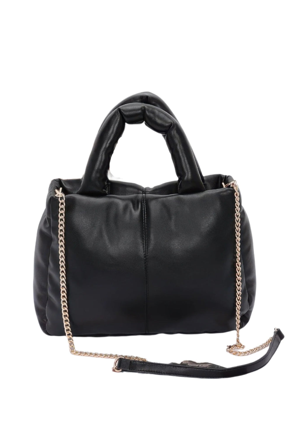 Faux Leather Padded Tote Bag