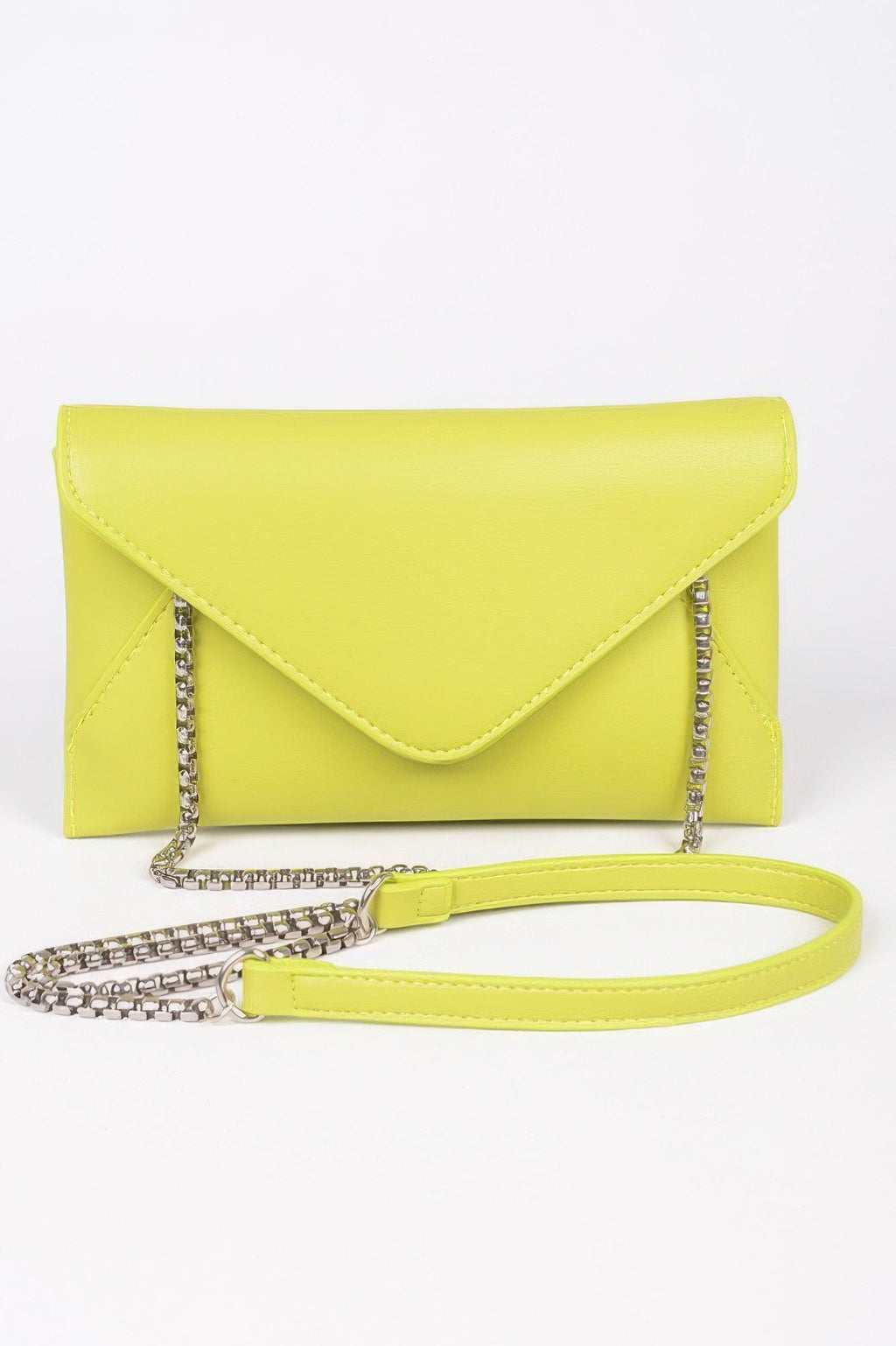 Faux Leather Small Envelope Clutch