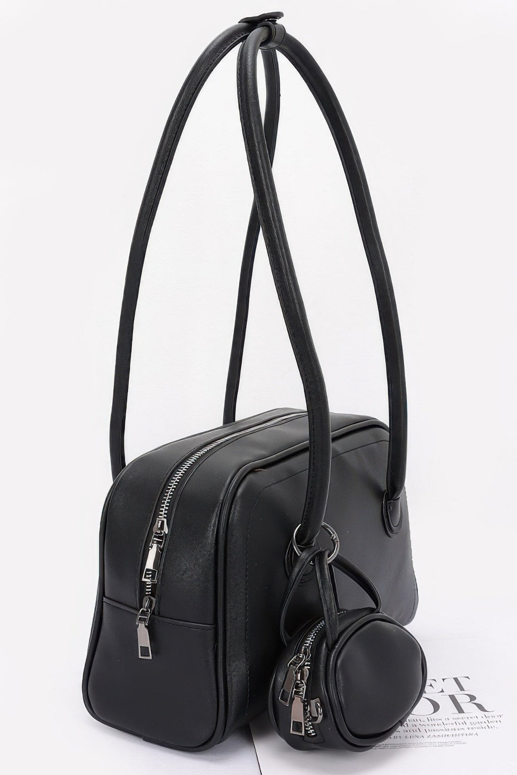 Faux Leather Sport Bag Set