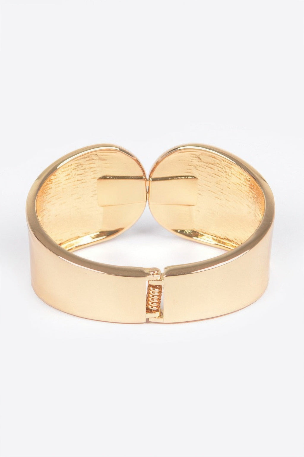 Metal Spring Hinge Cuff Bracelet