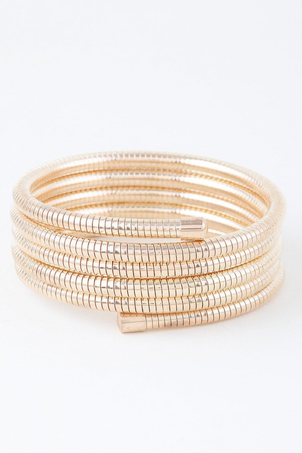 Multi Snake Chain Wrap Gold Color Bracelet