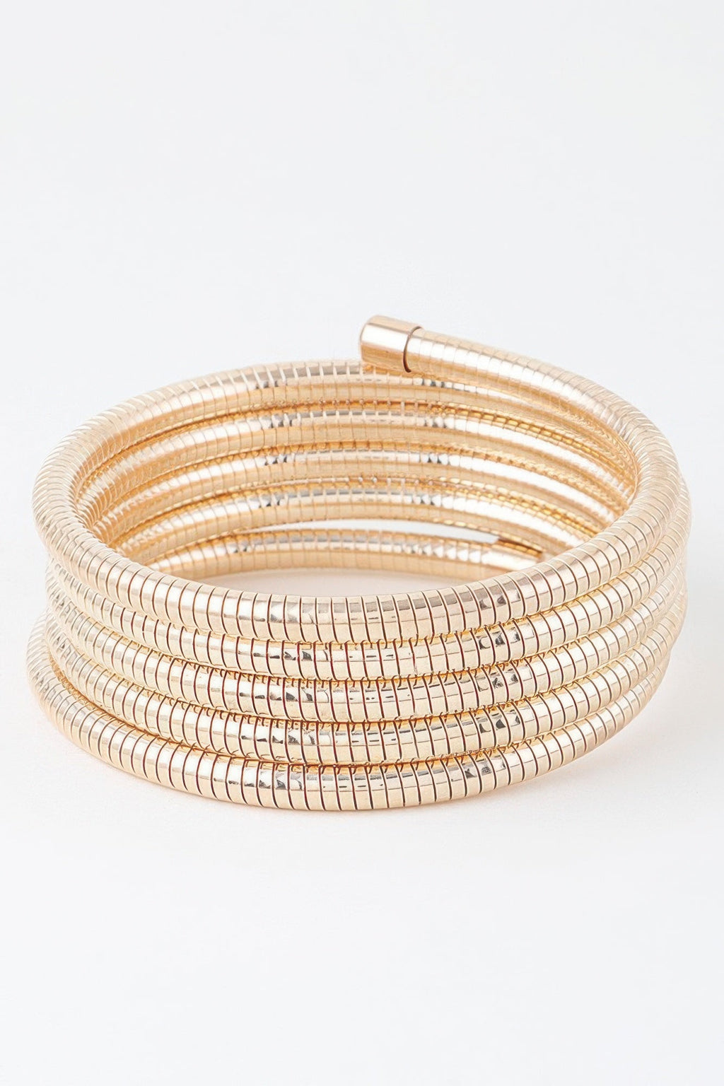 Multi Snake Chain Wrap Gold Color Bracelet