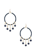 Clay Ball Charm Round Beads Earrings 2"