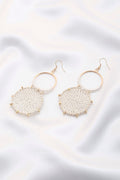 Double Circle Thread Beaded Earring