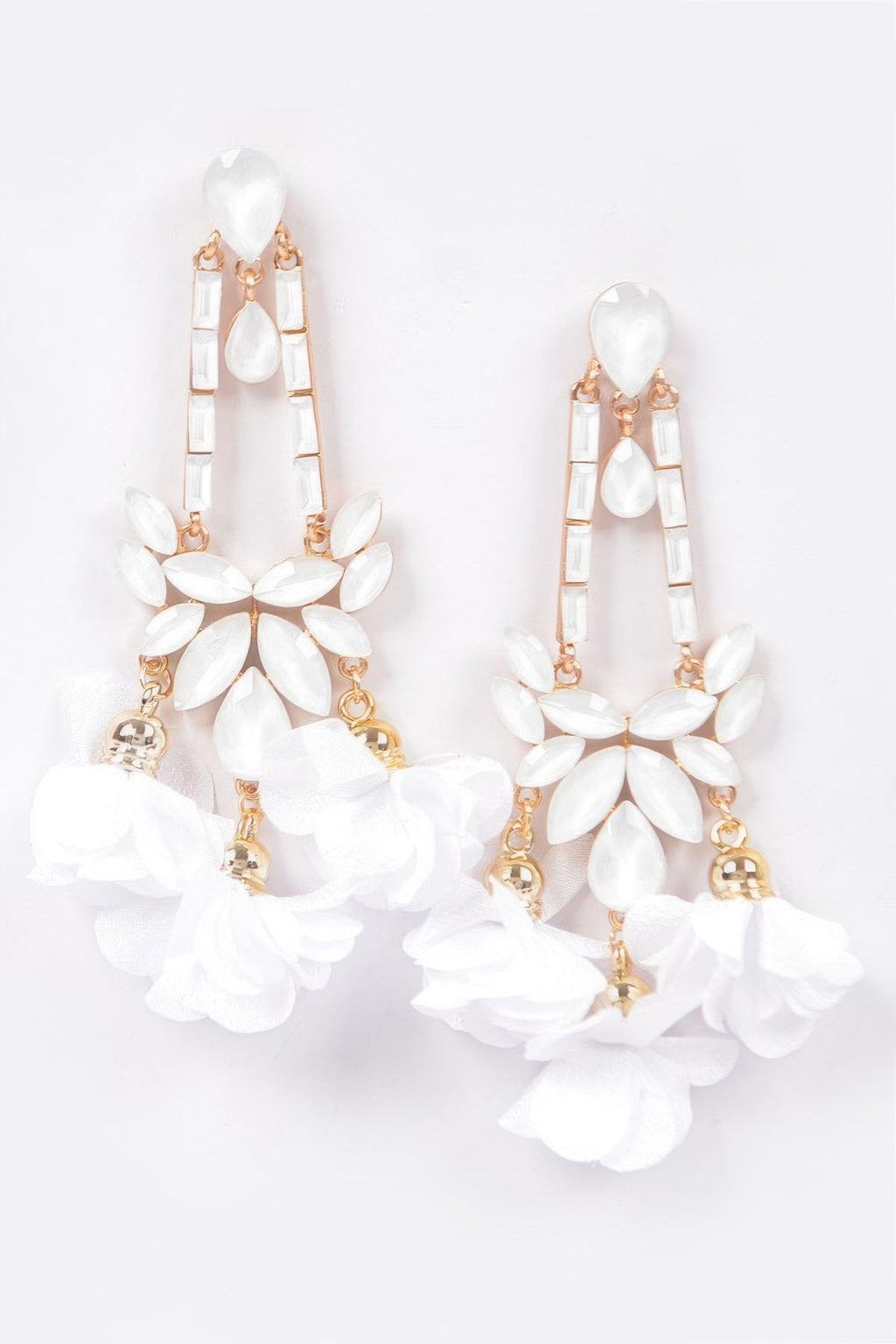 Flower Rhinestone Earrings