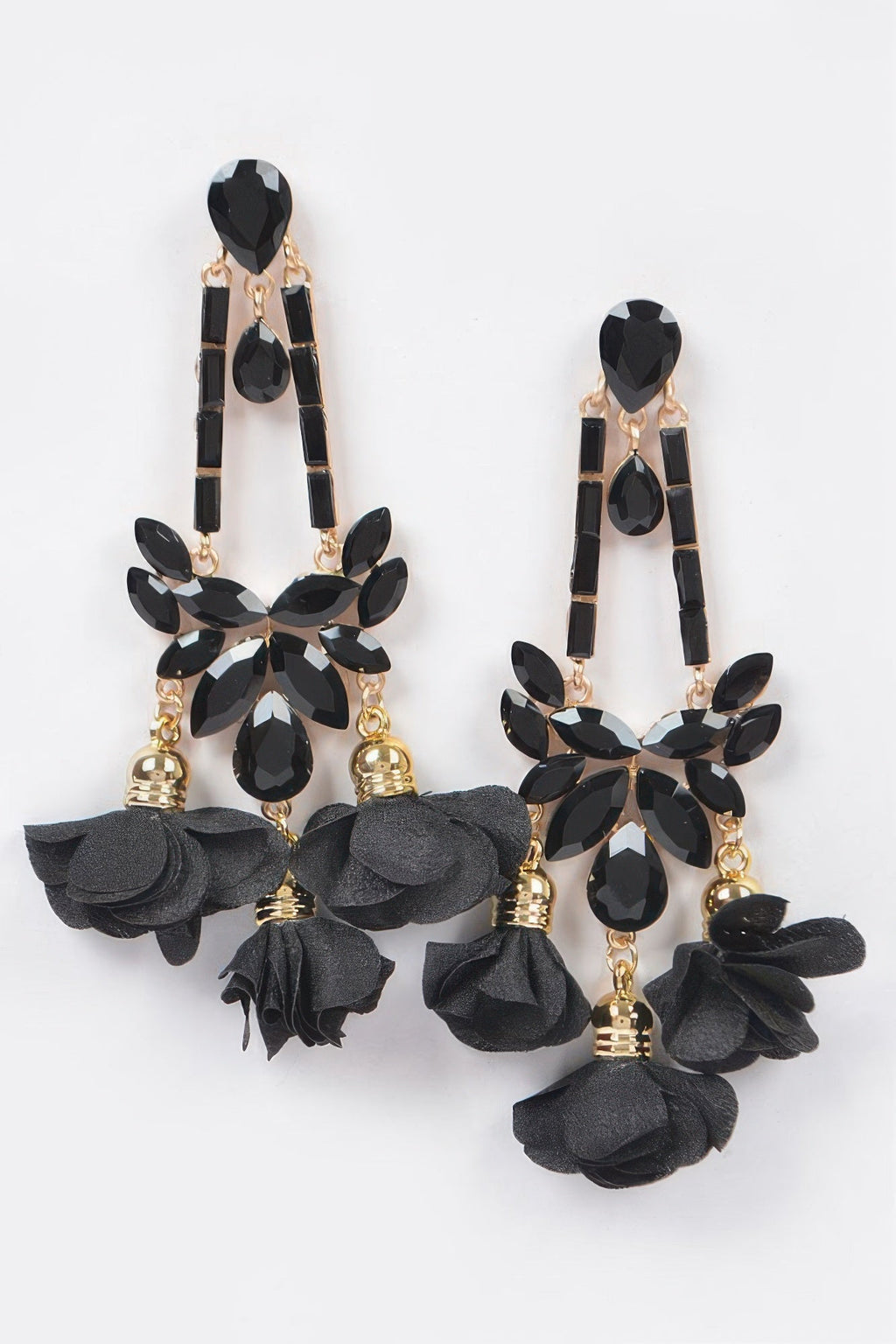 Flower Rhinestone Earrings