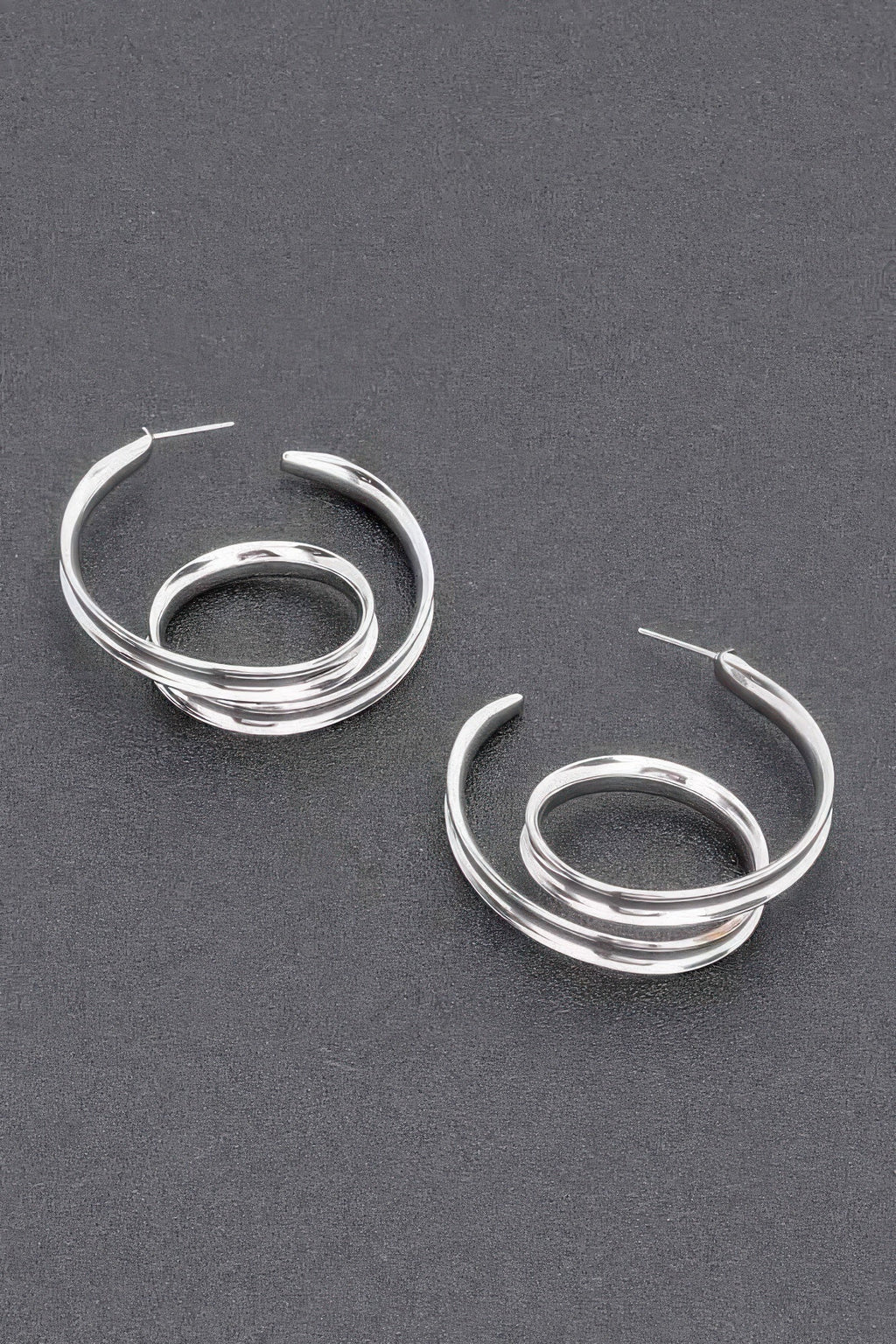 Gold Plated Metal Hoop Earring