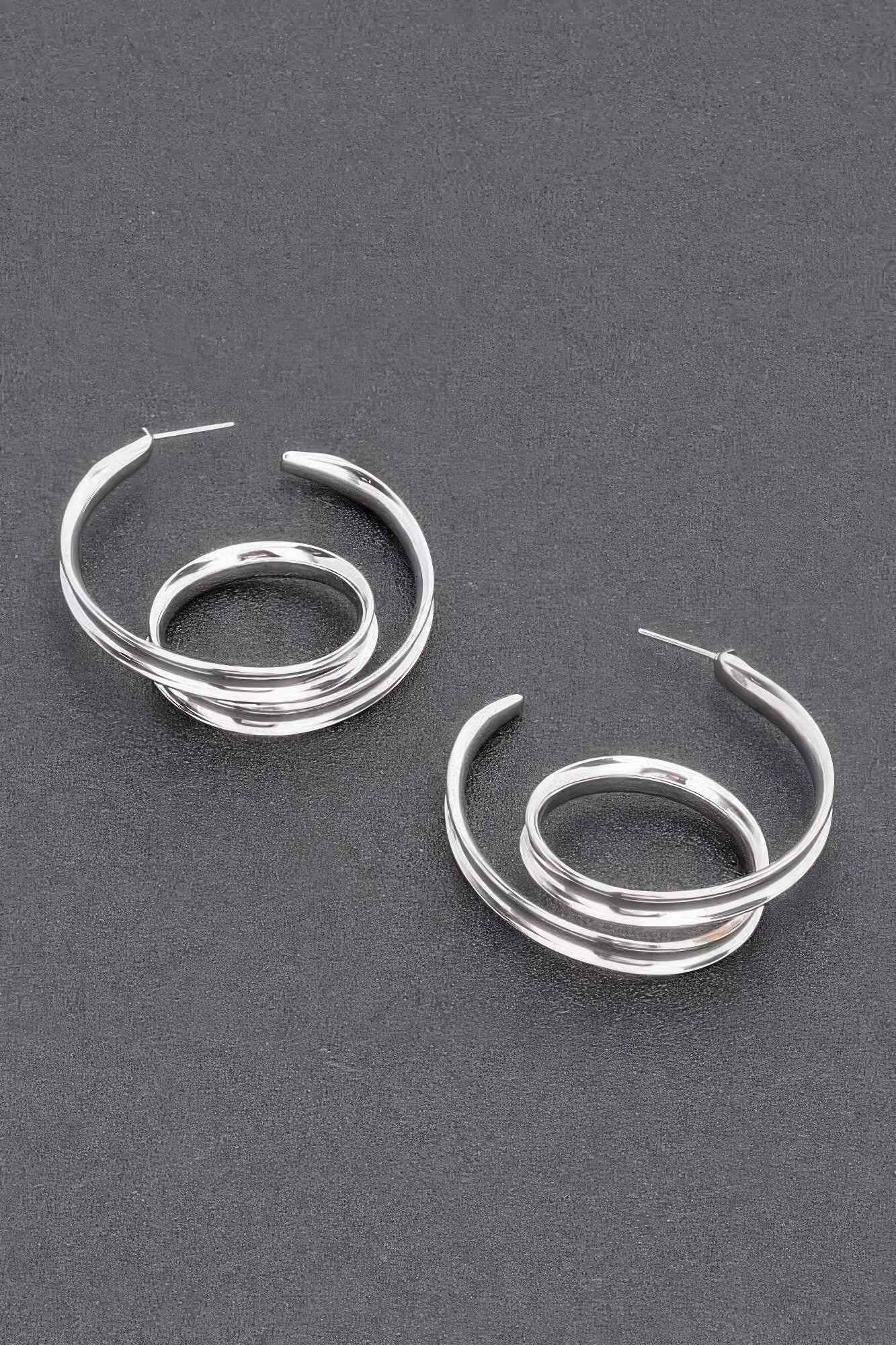 Gold Plated Metal Hoop Earring
