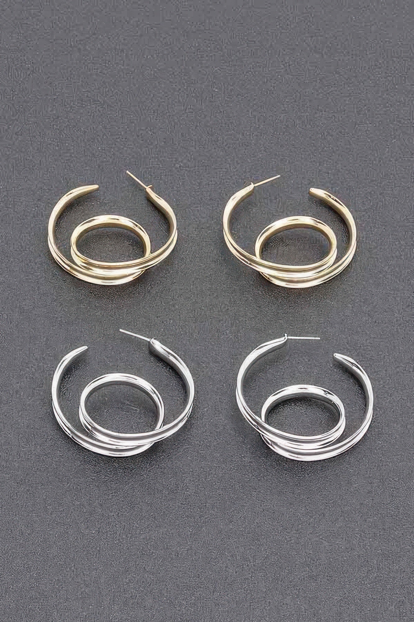 Gold Plated Metal Hoop Earring