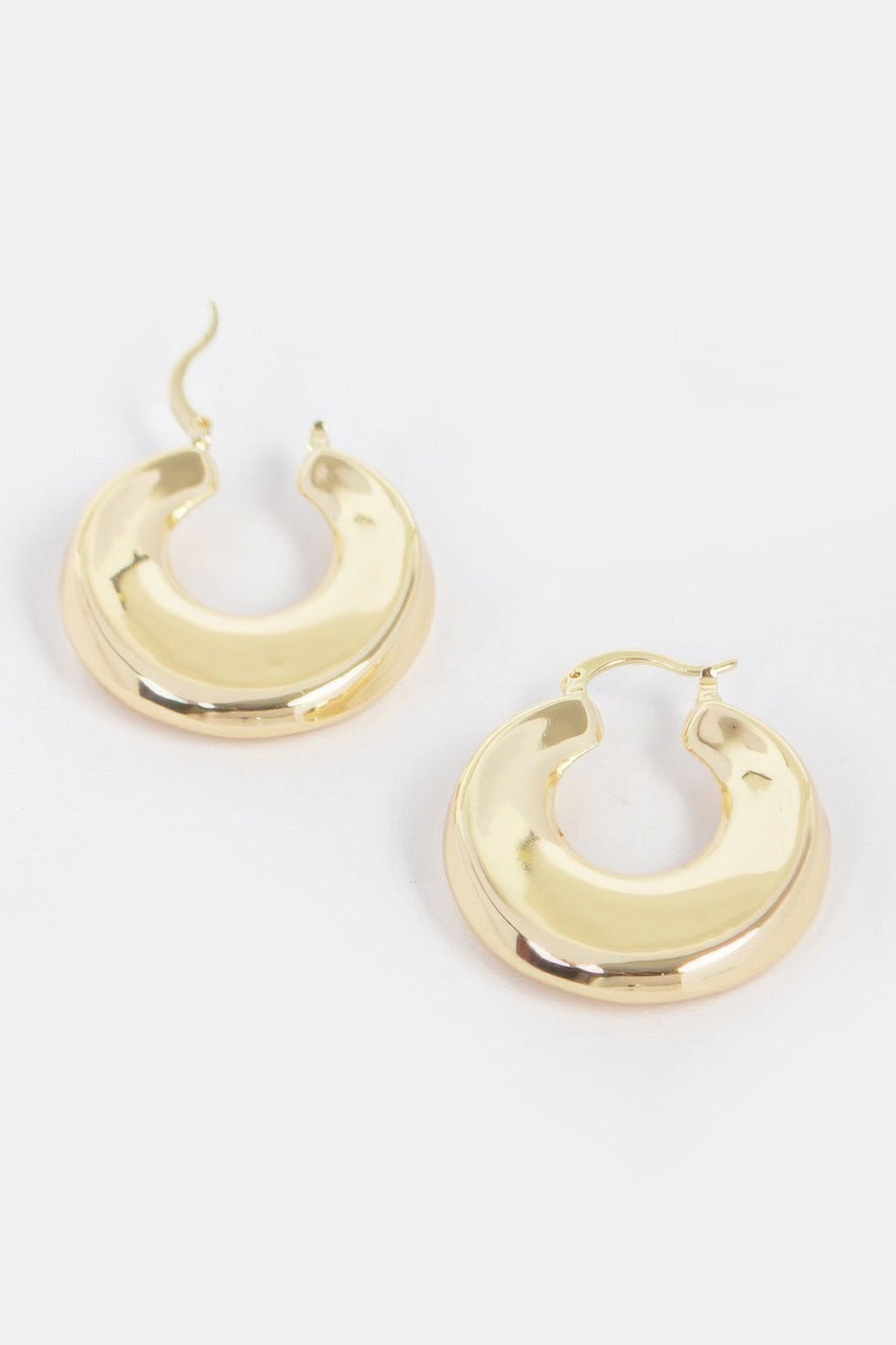 Vintage Gold Dip Metal Earrings