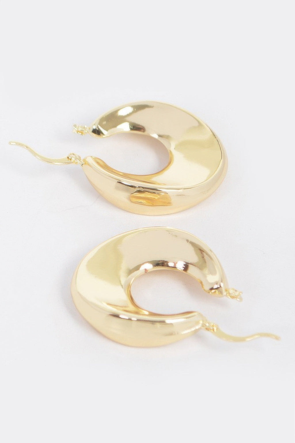Vintage Gold Dip Metal Earrings