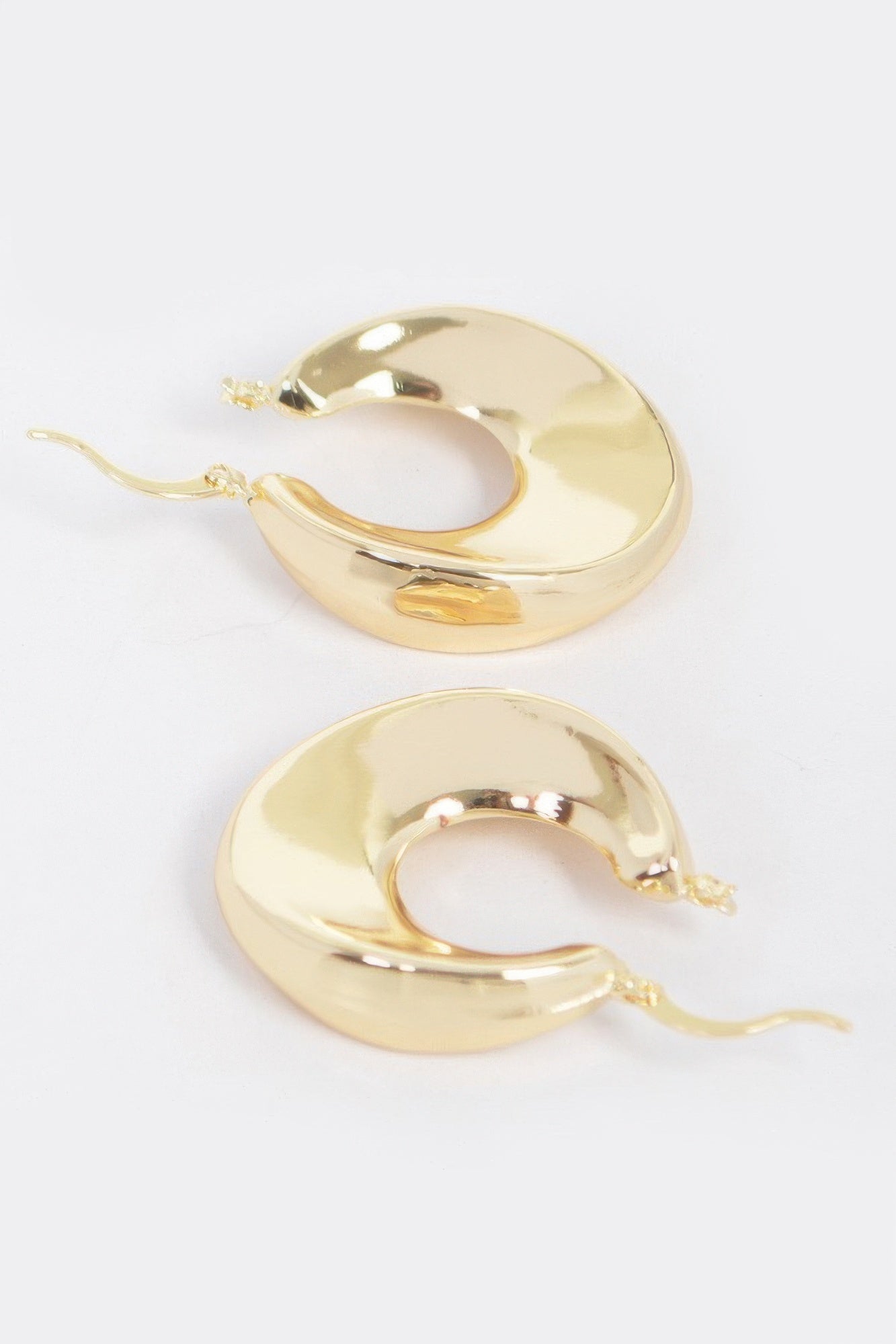 Vintage Gold Dip Metal Earrings