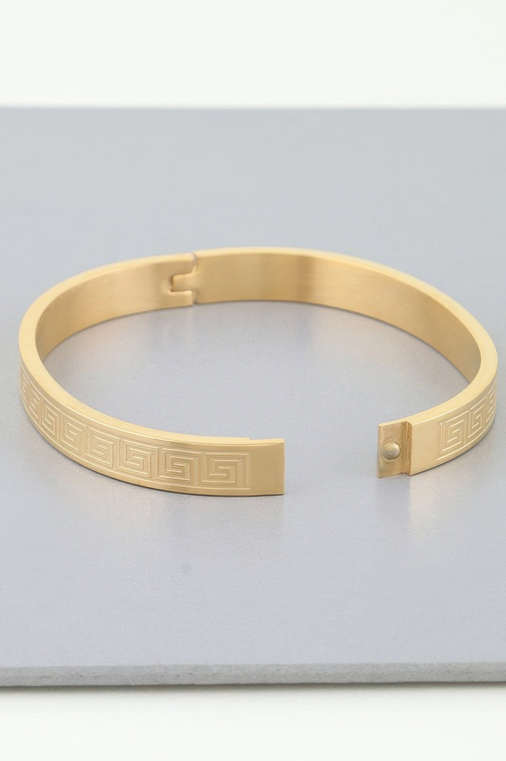 Aztec Maze Engraved Bracelet