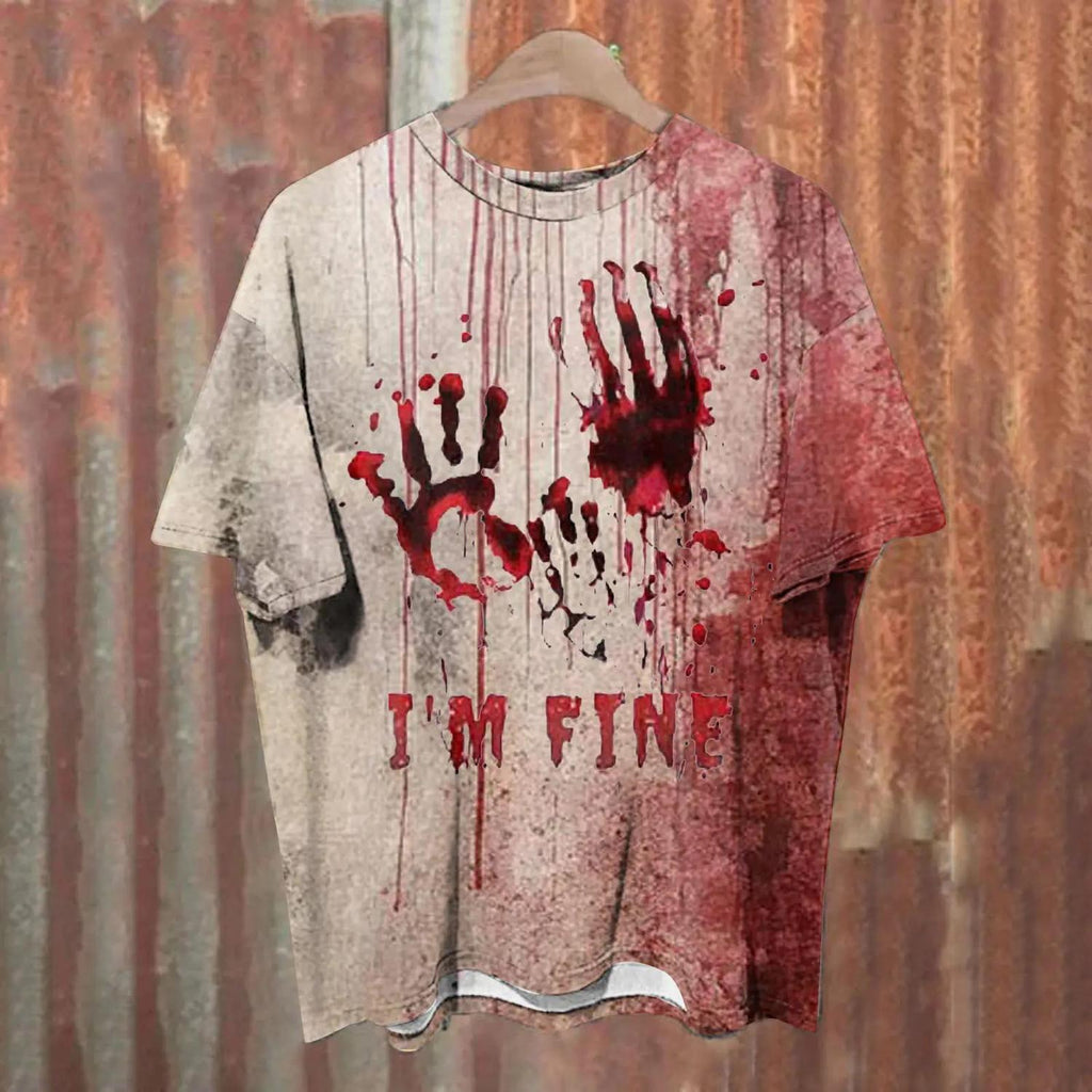 2024 Halloween trendy men's short sleeves