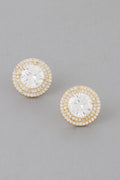 Crystal Rhinestone Stud Earrings