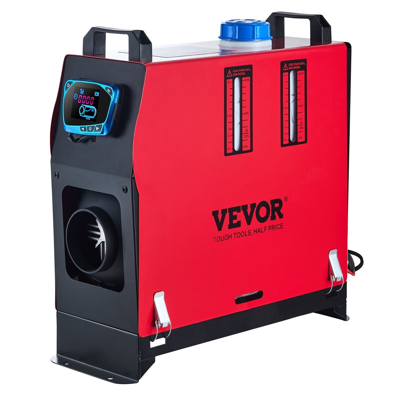 8KW Diesel Air Heater Muffler Diesel Heater 12V 8000W Diesel Parking Heater Remote Control Remote Control with LCD Switch for Car Bus Trucks Motor-Home and Boats