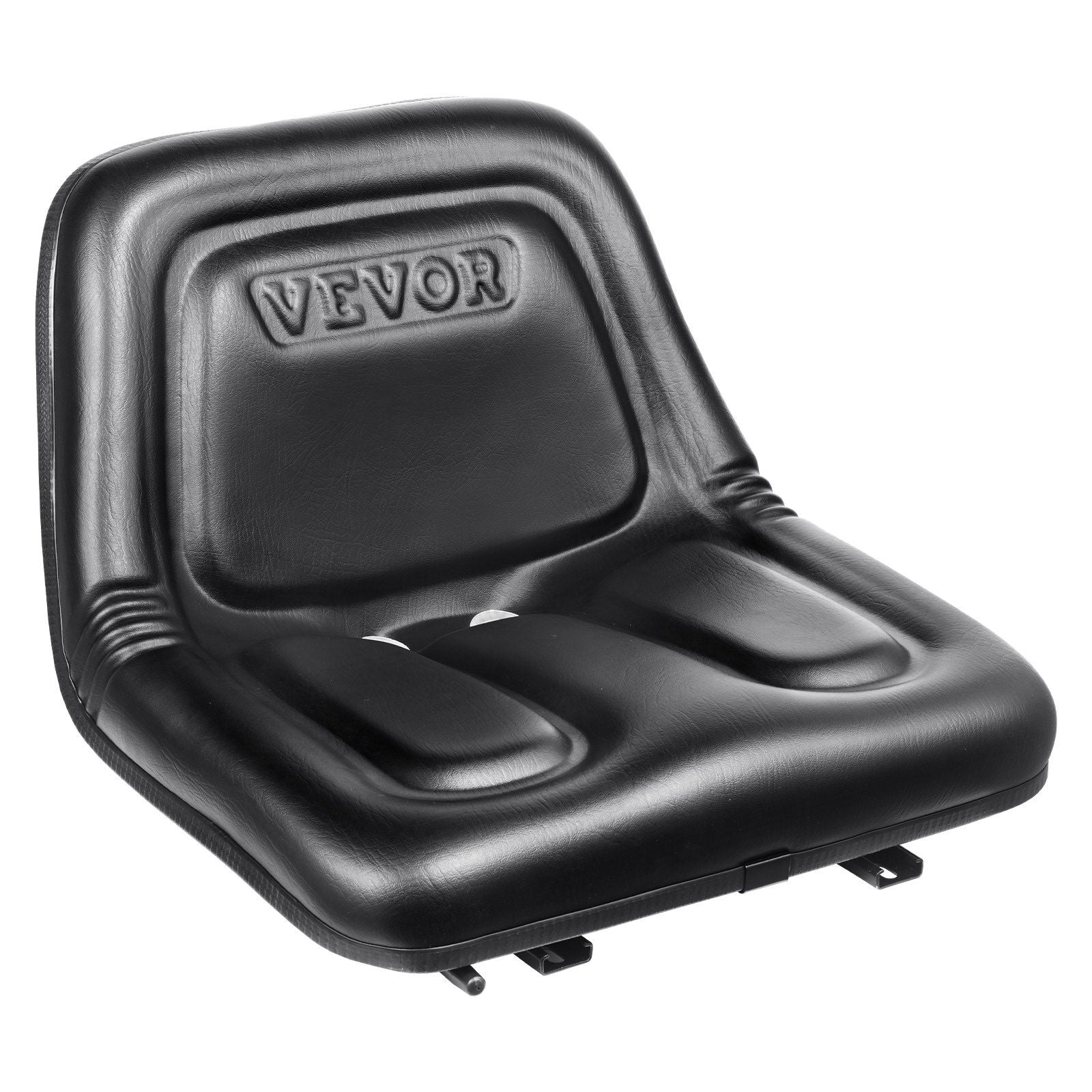 Universal Tractor Seat, Lawn Mower Seat with Micro Switch and Drainage Holes, 6.3-11.8 inch Extended Slot Tractor Seat for Tractor Loader Excavator