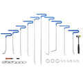 Rods Dent Removal Kit, 20 Pcs Paintless Dent Repair Rods, Stainless Steel Dent Rods, Whale Tail Dent Repair Tools, Professional Hail Dent Removal Tool For Minor Dents, Door Dings And Hail Damage