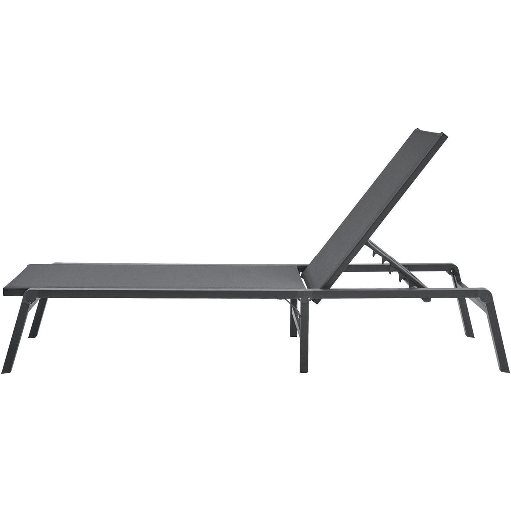 Chaise Lounge Chair Outdoor Patio Lounge Chair with Adjustable 5-Position