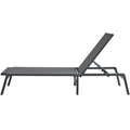 Chaise Lounge Chair Outdoor Patio Lounge Chair with Adjustable 5-Position