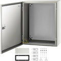 NEMA Steel Enclosure, 20 x 16 x 8'' NEMA 4X Steel Electrical Box, IP66 Waterproof & Dustproof, Outdoor/Indoor Electrical Junction Box, with Mounting Plate