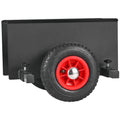 Panel Dolly, 600LBS Capacity Slab Dolly, Heavy-duty Drywall Mover with 8" Pneumatic Wheels, Adjustable Clamp Panel Cart for Drywall Sheet, Material Handling, All Terrain Moving Cart