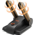 180° Foldable 2-Tube Shoe Dryer Boot Dryer with Heat Blower Black & Orange,Ultra Silent, Quick Drying for Work Boots, Ski Boots, Sneakers, Gloves, Hats, Helmets