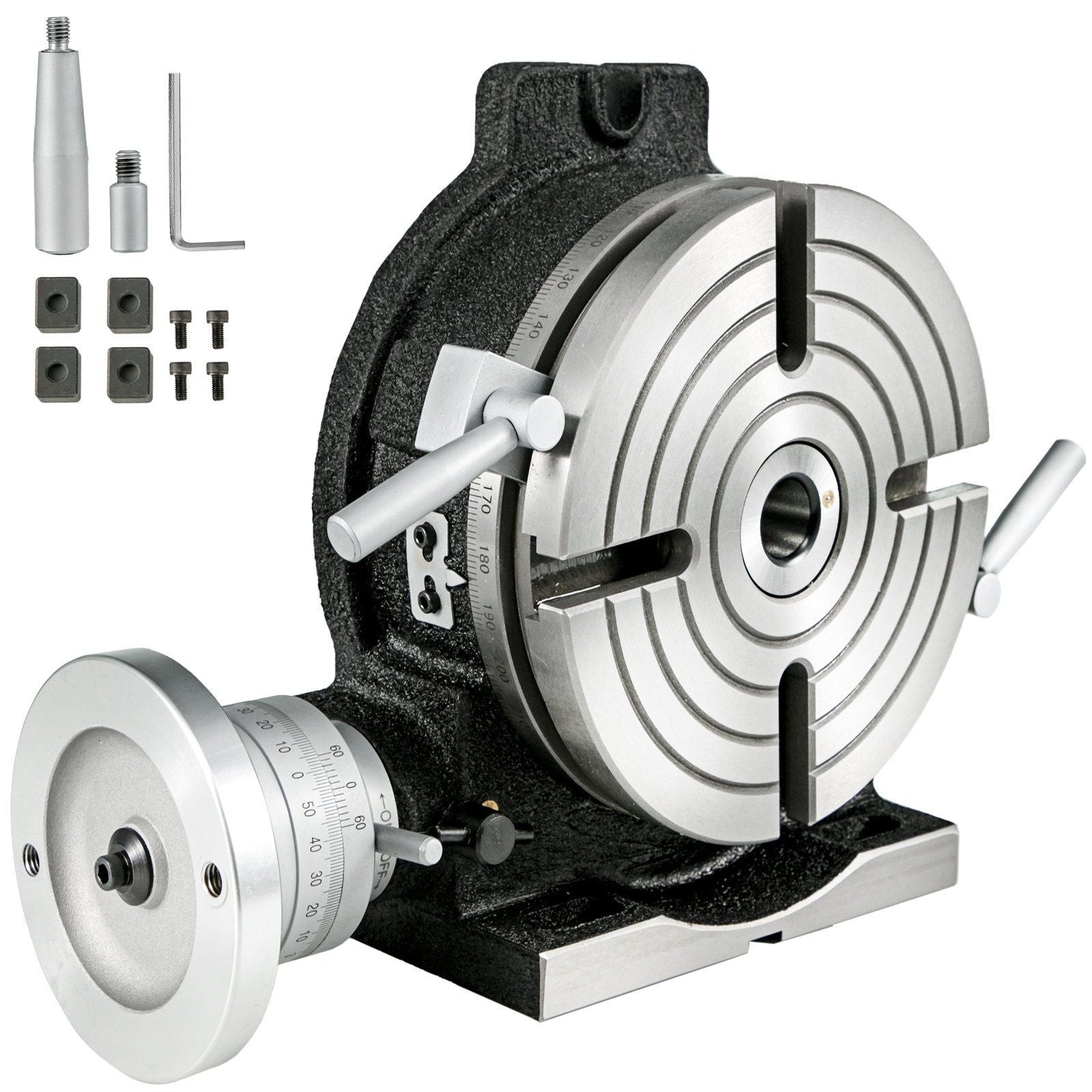 Rotary Table 8 Inch Horizontal Vertical HV8 Precision 3MT Milling Drilling Machine Vernier Reading Milling Drilling Boring