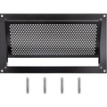 Flood Vent, 8" Height x 16" Width x 2" Depth Foundation Flood Vent, to Reduce Foundation Damage and Flood Risk, Black, Wall Mounted, for Crawl Spaces,Garages & Full Height Enclosures