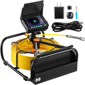 Sewer Camera, 164FT 4.3" Screen, Pipeline Inspection Camera with DVR Function & Snake Cable, Waterproof IP68 Borescope w/LED Lights, Industrial Endoscope for Home Wall Duct Drain Pipe Plumbing